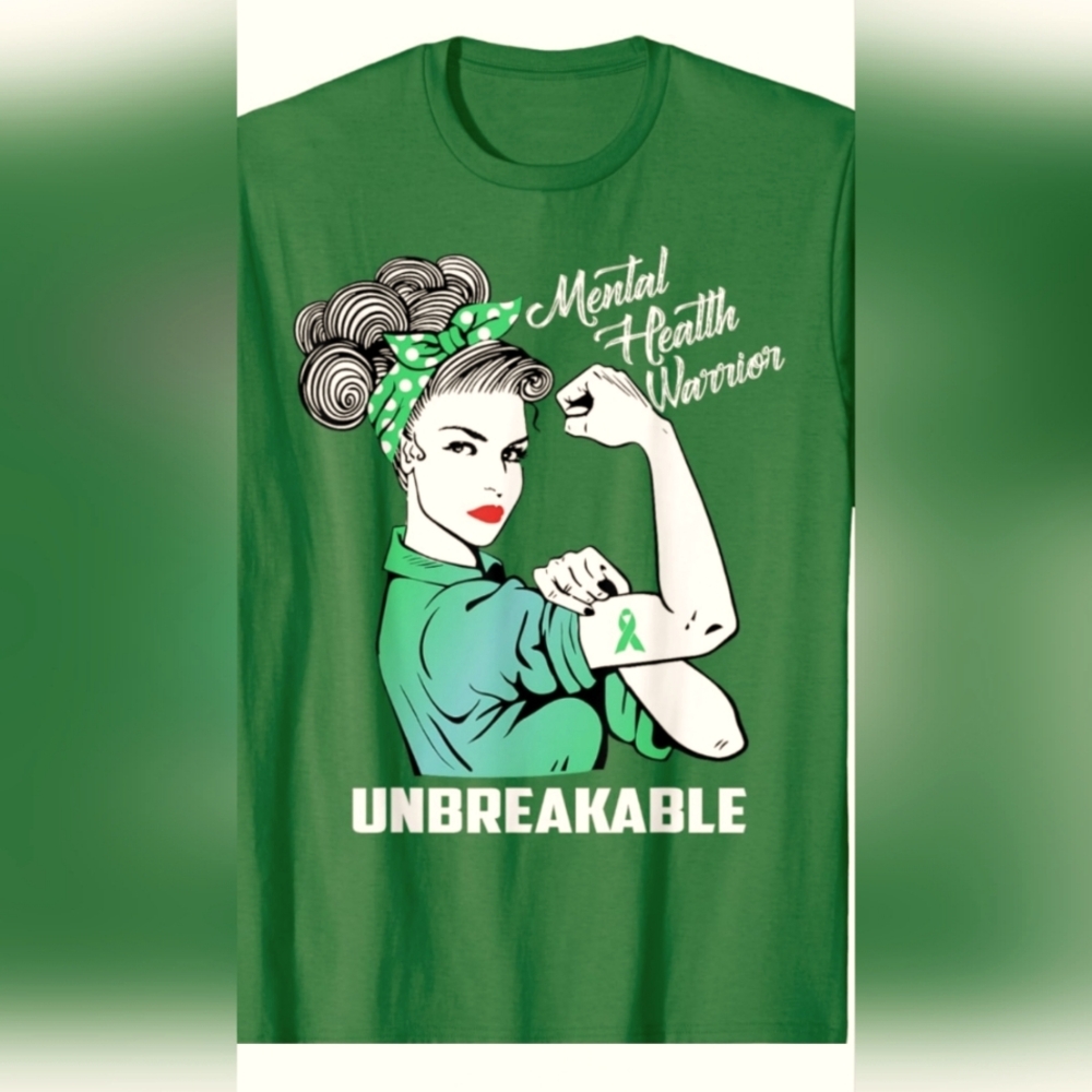 Green Mental Health Warrior T-Shirt